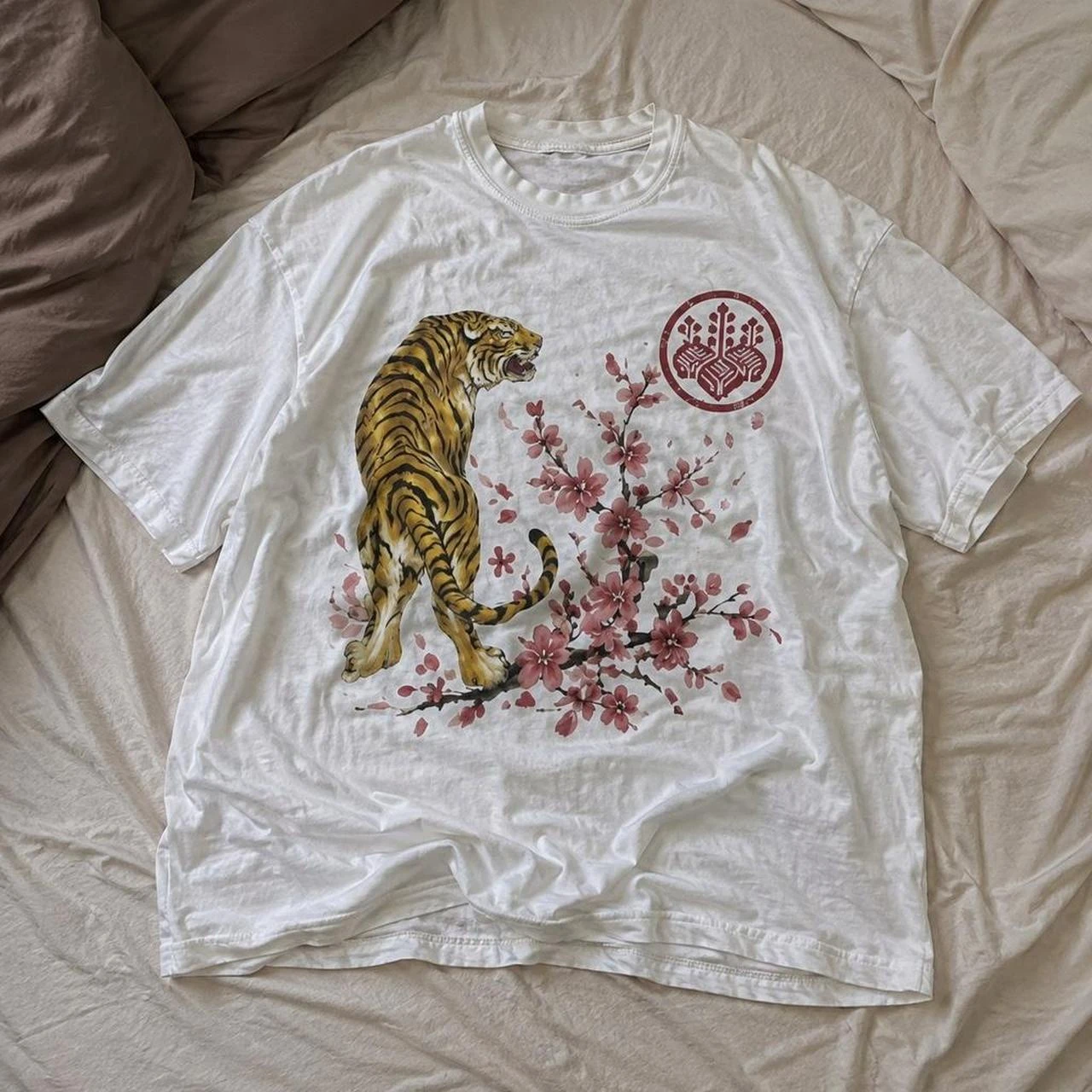 Vintage Tiger Print T-Shirt New Chinese Style Ink Tiger Design Men Women Harajuku Y2K Trendy Vintage Casual Streetwear Tops