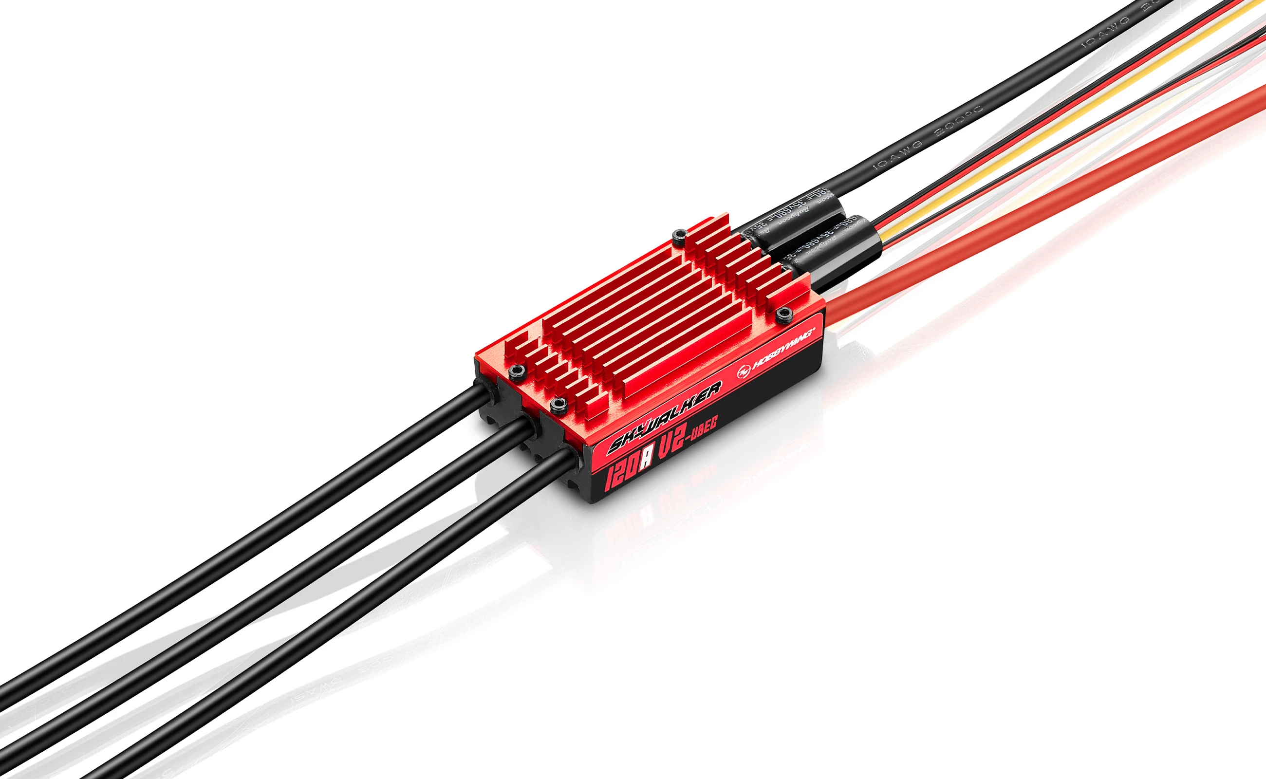 Hobbywing Skywalker 120A V2-UBEC 3-8S Бесколлекторный ESC с 32-битным чипом ARM M4 и функцией обратного торможения для 3D-самолетов и аксессуаров для самолетов с фиксированным крылом