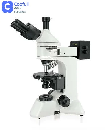 Polarizing Microscope 30° 360° Rotatable Articulated Drawtube Quadruplenosepiece for Laboratory