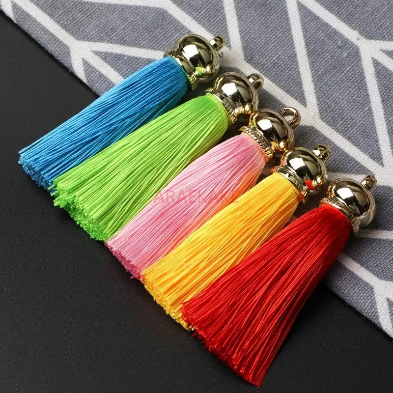 Tassel, bag phone keychain pendant, hanging decoration, alloy hat small hanging tassel, bookmark tassel