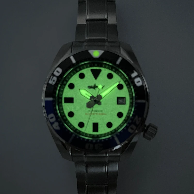 Heimdallr маленькие мм Water Ghost часы для дайвинга C3 светящиеся NH35A автоматические механические часы с сапфировым стеклом 200 м водонепроницаемые мужские часы