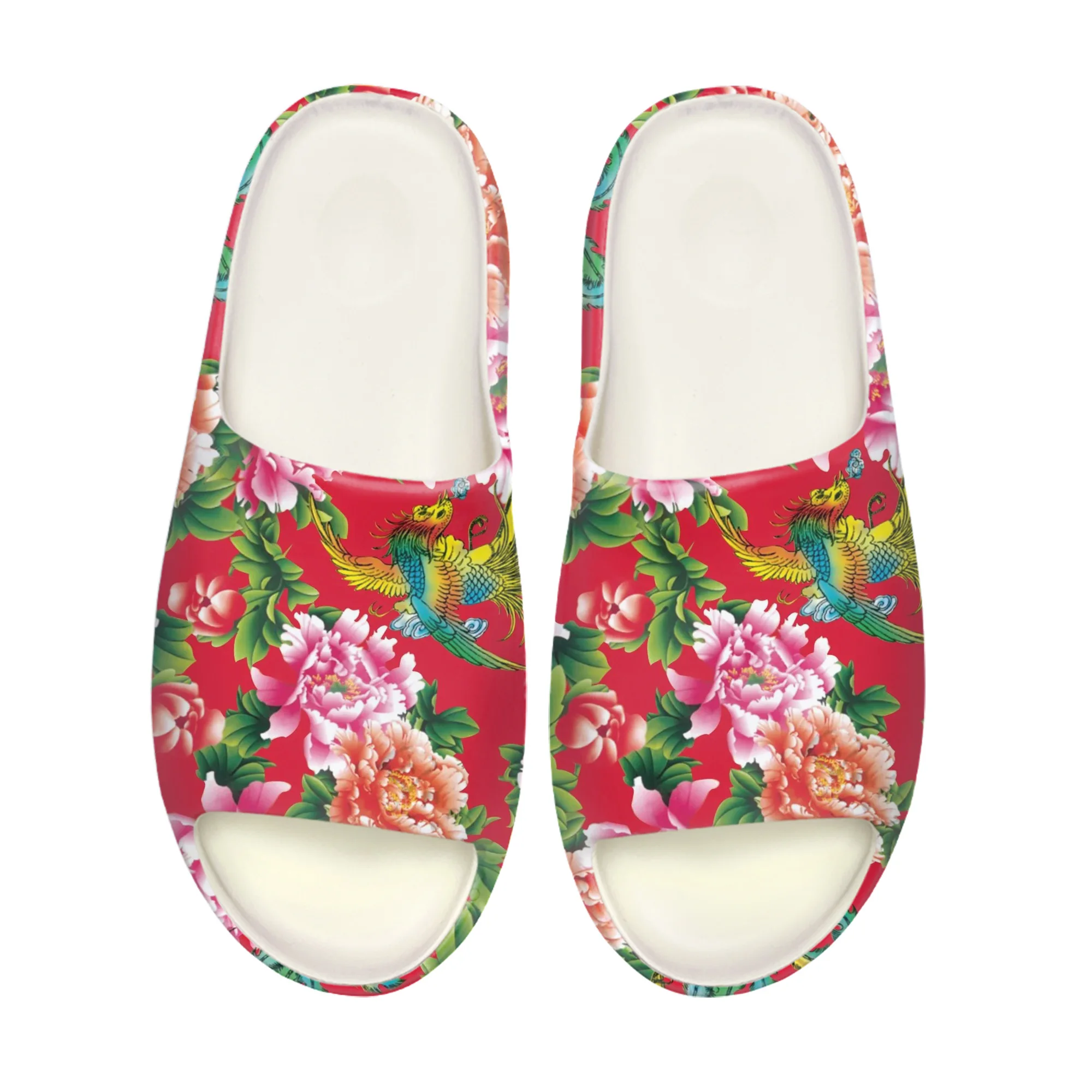 

Northeast Big Flower Soft Sole Sllipers Home Clogs Customized Water Shoes Mens Womens Teenager Stepping on Shit Beach Sandals