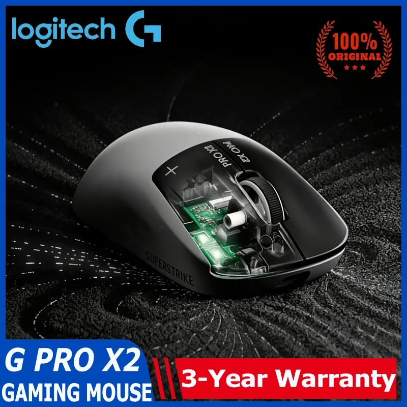 Mouse Gamer Sem Fio Logitech G PRO X2 SUPERSTRIKE LIGHTSPEED com