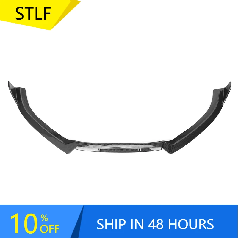 STLFAudis A6 S6 SLINE C7.5 2016 2017 2018 ألياف الكربون المصد الأمامي سبويلر الشفاه الفاصل مصدات السيارات #1