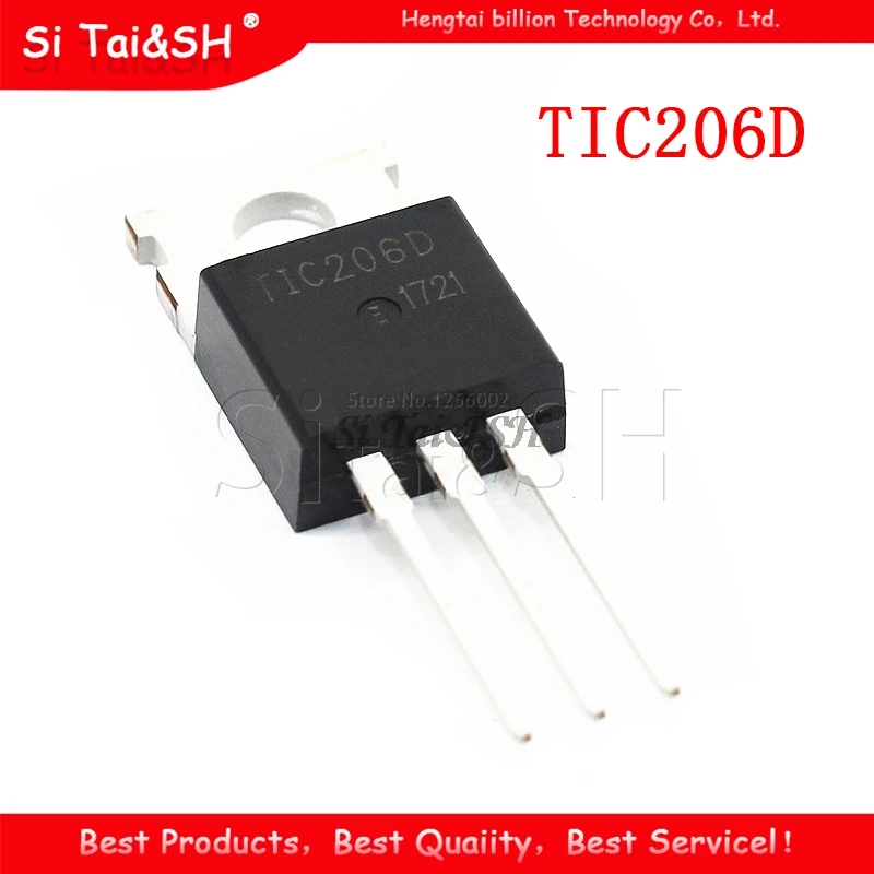 10PCS TIC206D TO-220 TIC206 TO220 400V 4A New Original