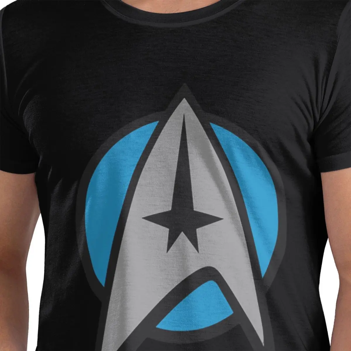 

Футболка Star Treks Science Fiction из 100% хлопка, мужские футболки большого размера, мужские футболки с круглым вырезом и коротким рукавом, S-6XL