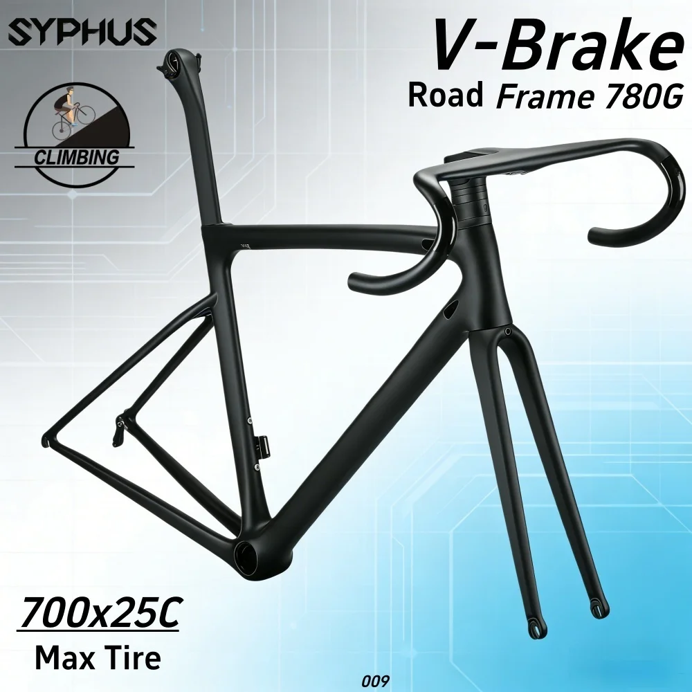 

Syphus 700C Crabon Road Bike Frame Rim Brake Bicycle Frame PF30 Road Frame Carbon Road Bike Frameset Road Bike