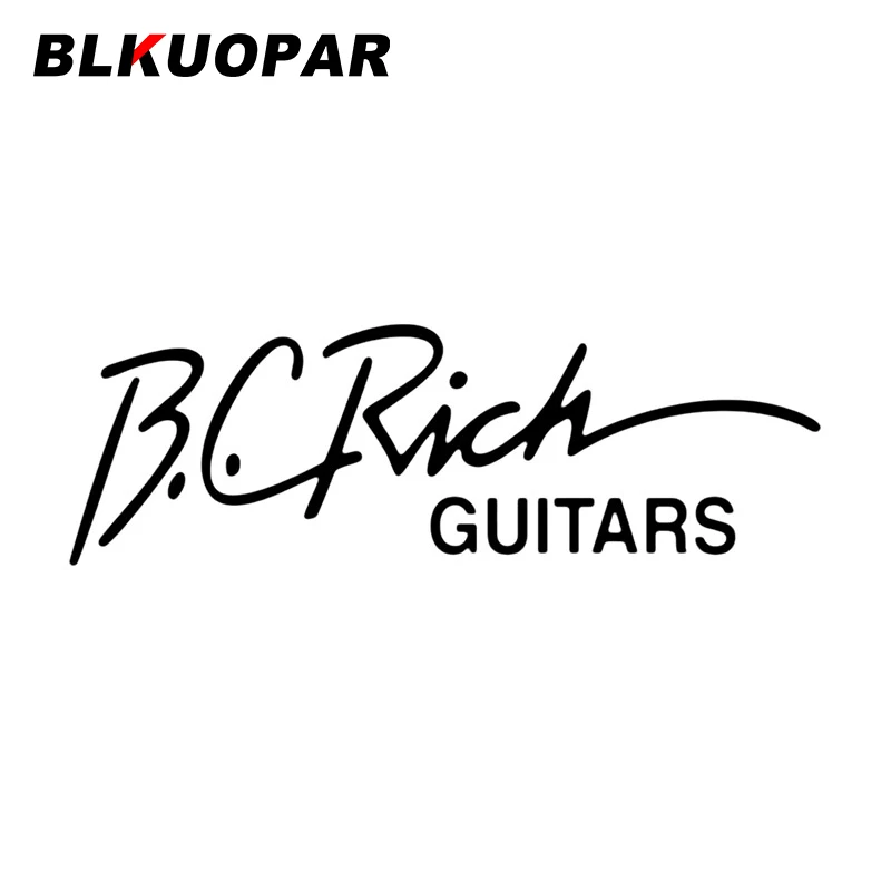 BLKUOPAR BC Rich Guitar Car Sticker Sunscreen Scratch-Proof Original Decal Waterproof Motorcycle Air Conditioner Decoration