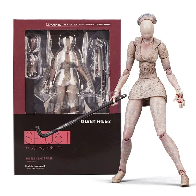 Pyramid Head Red Pyramid Thing + Bubble Head Nurse – Figurine PVC 15 Cm, Collection Jeu Vidéo