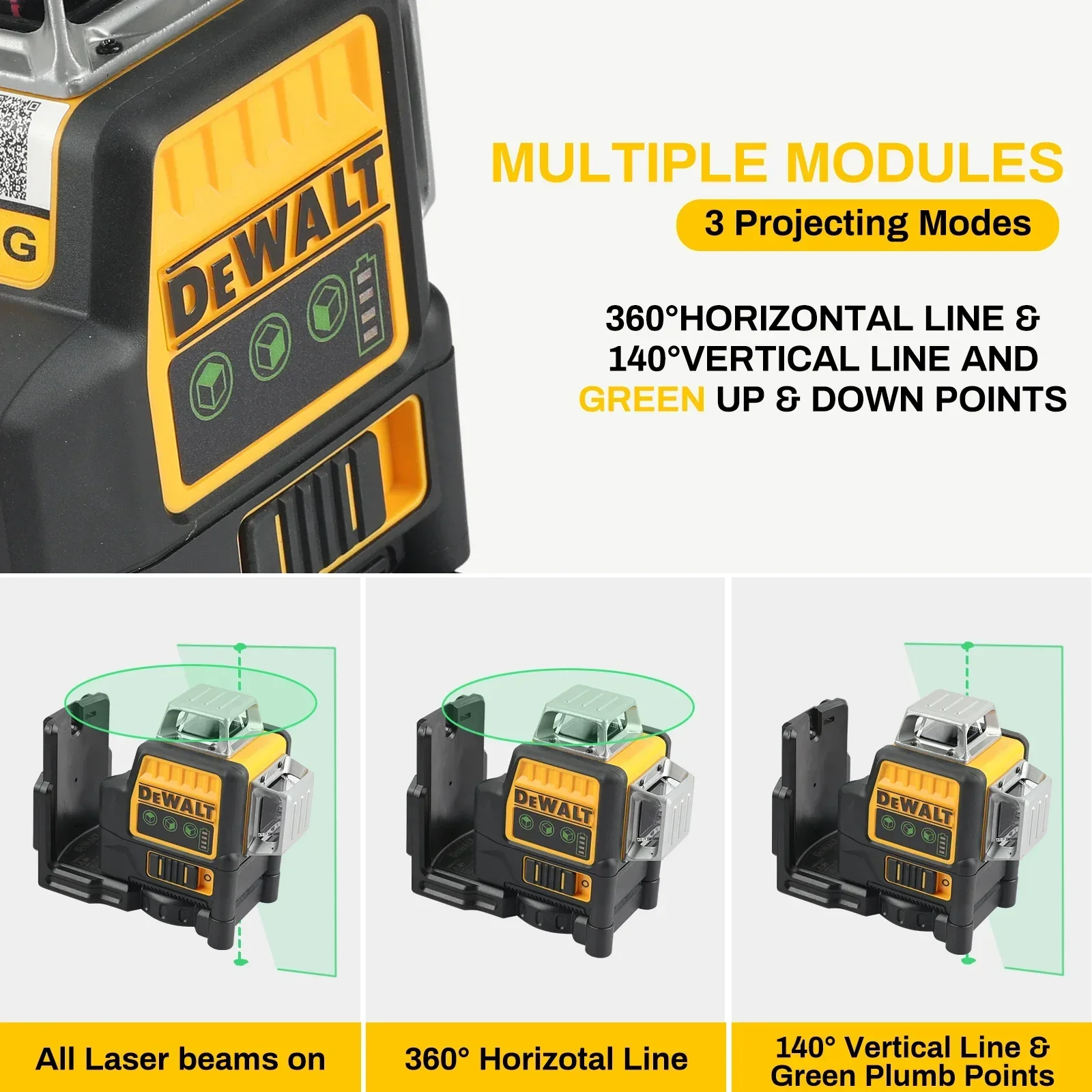 

NEWDEWALT DW089LG 12-line laser level 360 self-leveling horizontal and vertical 12V battery tool cross-line laser level