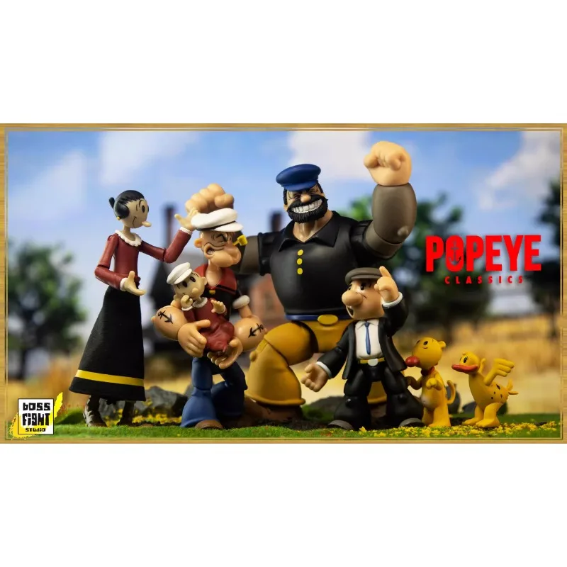 BFS 1/12 Popeye Wave 1 Brutus, Olive Oyl, and Popeye Action Figures Collectible Toy Gift