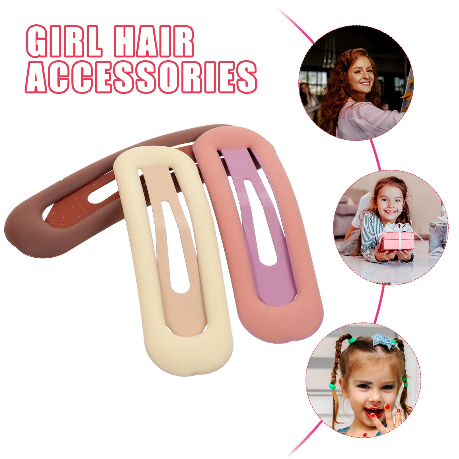 

20pcs Hair Clips Kids Sparkly Resin Barrettes For Toddler Girls Cute Hair Accessories Set Wedding Party School Festival Daily