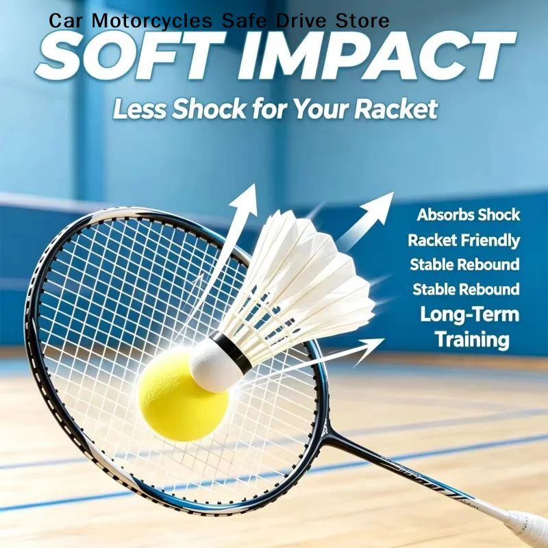 【M】T-Ball Single-Player Badminton Trainer Solo Badminton Practice Rebound Ball Self-Study Rebounds Device For Badminton Beginner