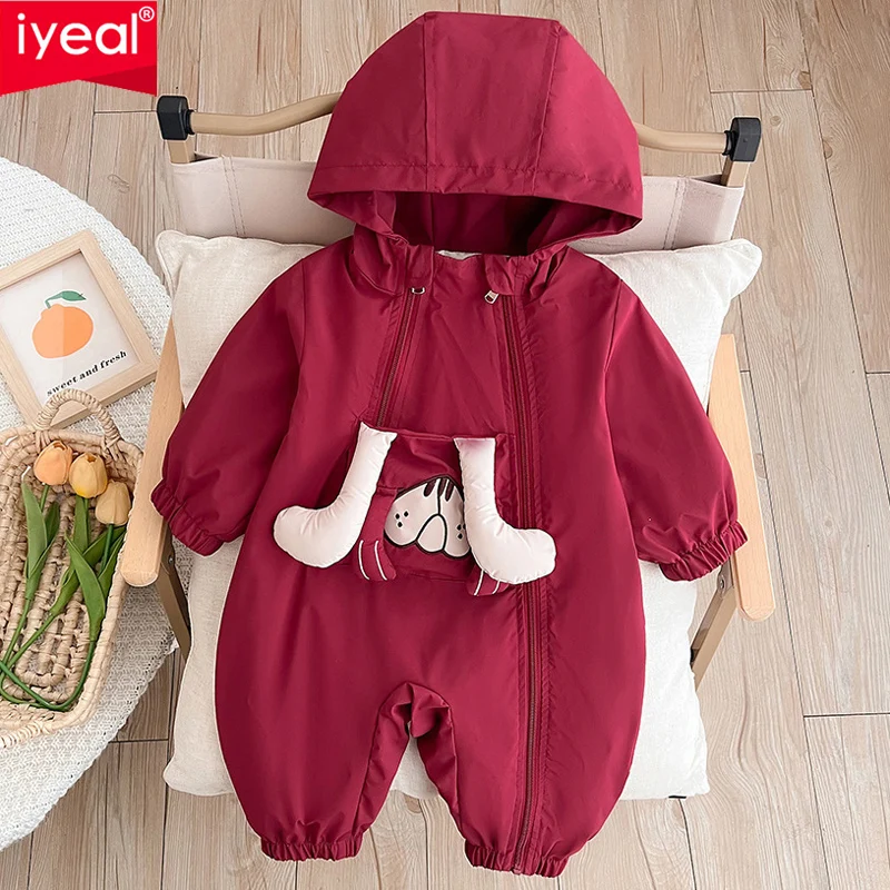 IYEAL Baby Boys Girls Romper Spring and Autumn Baby Hooded Cartoon Stormtrooper New jumpsuit Autumn Outerwear