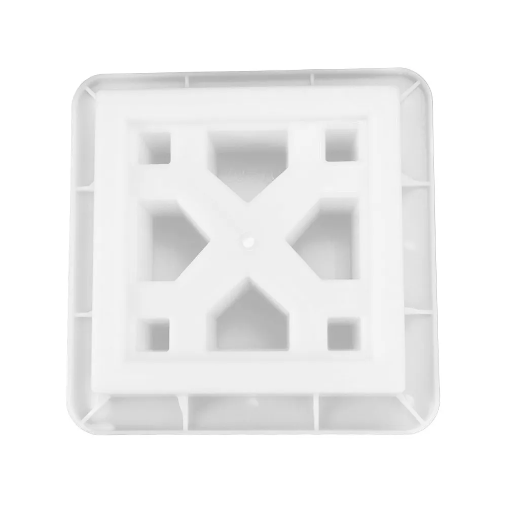 Plastic Hollow Brick Mold 20*20*6cm Square Wall Brick Mould 3D Carving Anti-Slip Window Flower Fence Making Mold Garden Wall