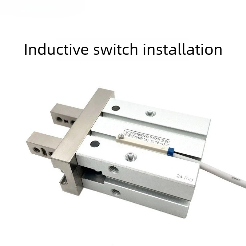 Pneumatic  Parallel Finger Cylinder  HFZ6‑40  Mechanical Gripper Cylinder Universal Replacement Parts view 3