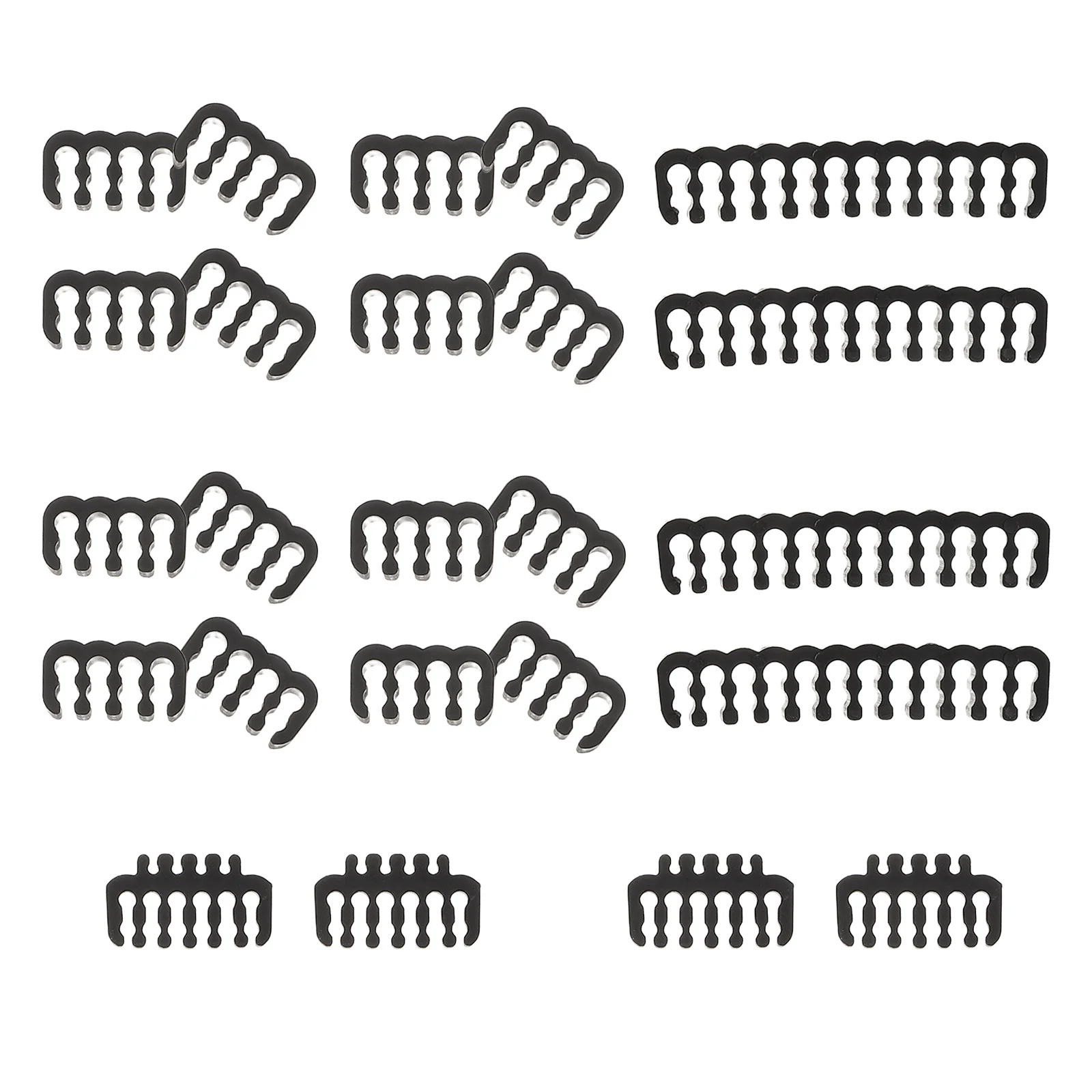 

24Pcs Cable Management Comb Kit for Pc Power Cord Organizer Wire Combs Extension Cables Dressing Tool Desktop Cable Organizers