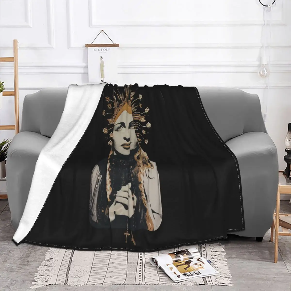 Madonna Madame X Tour New New York Exclusive I Rise Batuka Like A Prayerm Throw Blanket