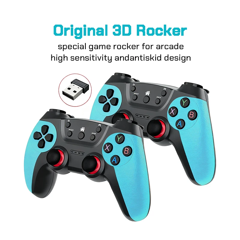2026 New X10 Pro Retro Game Stick, 4K TV Game Console, 128G 50000 Games 50 Emulators with Gamepad view 2