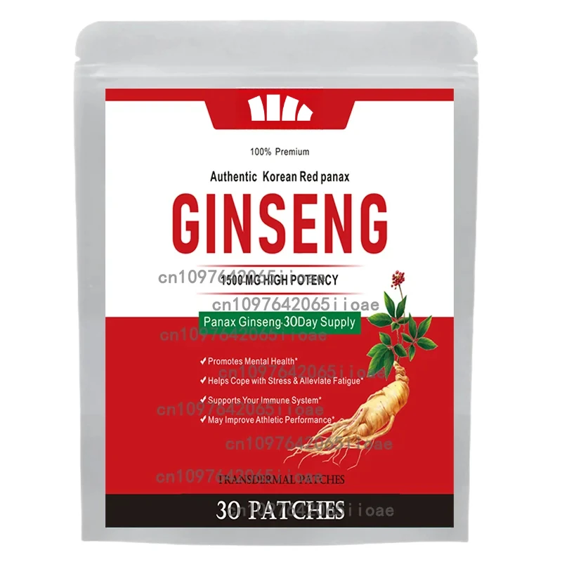 

Men's and Women's Korean Red Panax Ginseng with Ginkgo Biloba - 30 Pieces of Transdermal Patches Produced