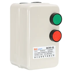 Magnetic Electric Motor Starter 220V/240V 5.5KW 7.5HP 3 Phase or Single Phase Magnetic Switch Motor Starter for Air Compressor