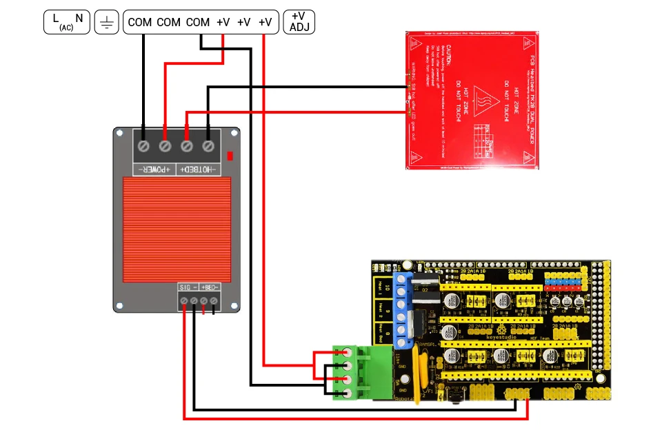 C 3D-Drucker Heizbett-Stromversorgungsmodul Hochstrom-SSR-KIT MOSFET Upgrade RAMPS 1.4 Reprap – Detail 19