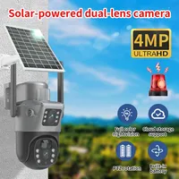 Hd Surveillance Camera 4MP Mobile Phone Remote Picture Two-way Intercom Color Night Vision 360 Panoramic IP Camera Solar Charge