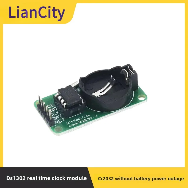 Real Time Clock Module Power Off Timer DS1302 CR2032 Battery Slot (No Battery)
