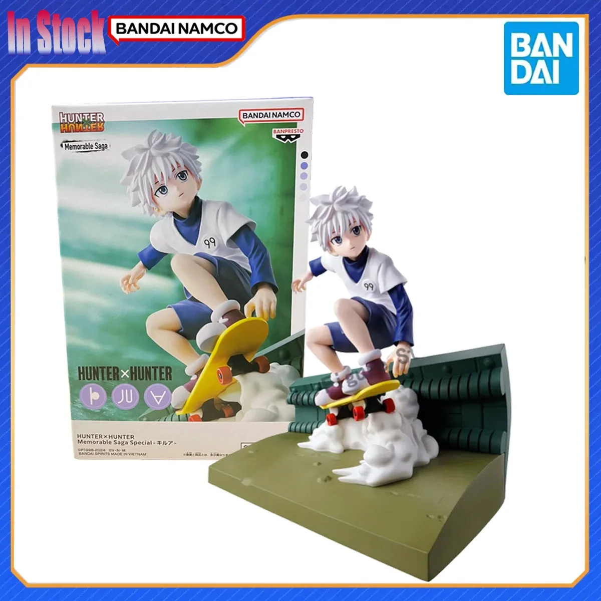 

Подлинная Bandai Original BANPRESTO Memorable Saga HUNTER x HUNTER 14 см Killua Zoldyck, наборы моделей экшн-фигурок, подарок для детей