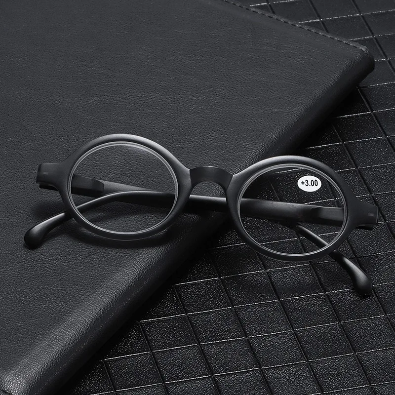 New Retro Round-Frame Reading Glasses for Middle-Aged and Elderly Men and Women to Read and See Print