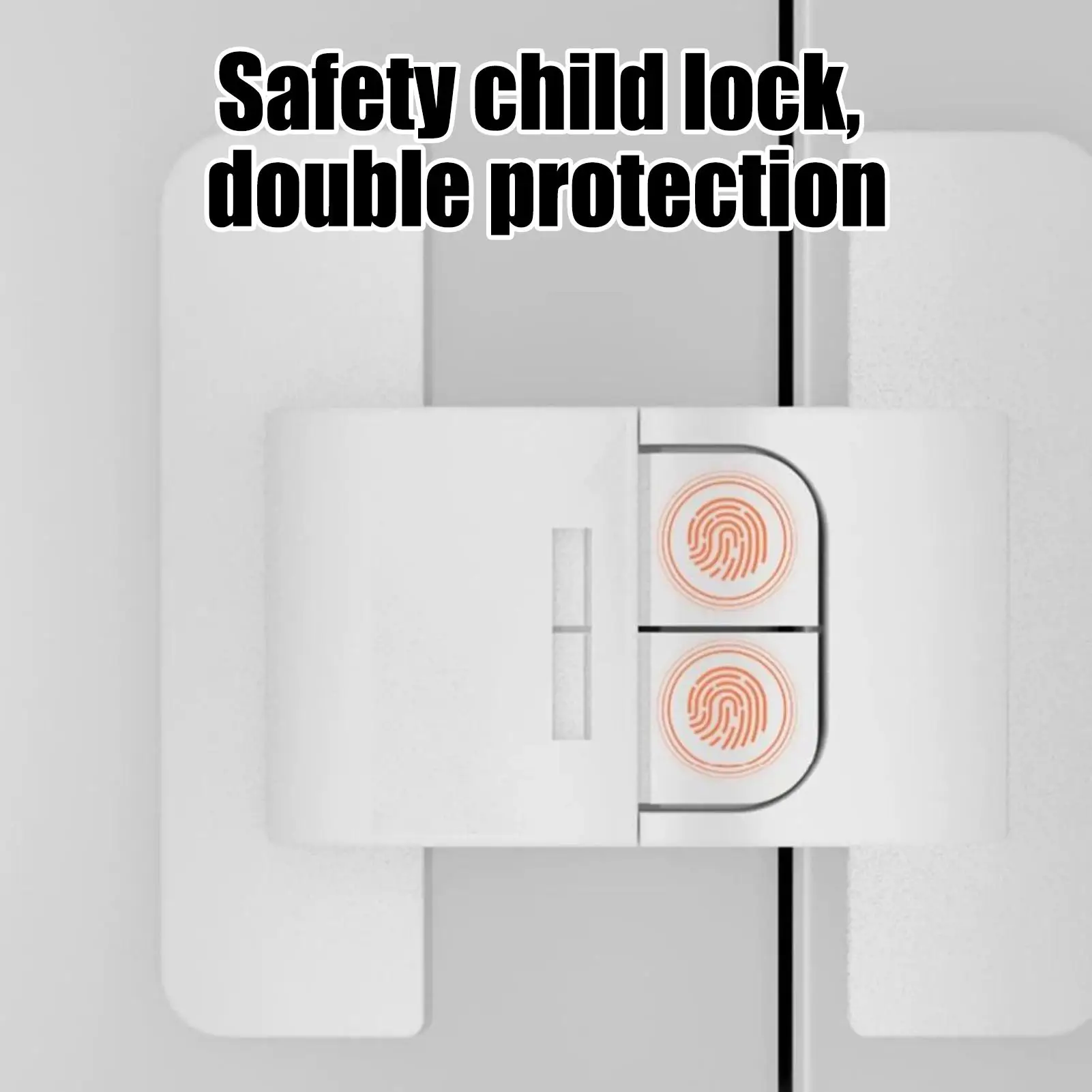 Fridge Door Lock Refrigerator Door Fixed Buckle Punch-free Self-Adhesive Fridge Door Closer Anti-open Buckle for Kitchen