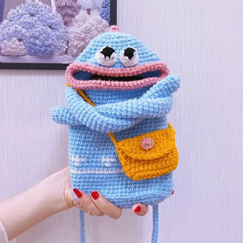 Hand woven handbag, key bag, mobile phone bag, zero wallet, convenient storage bag, card bag