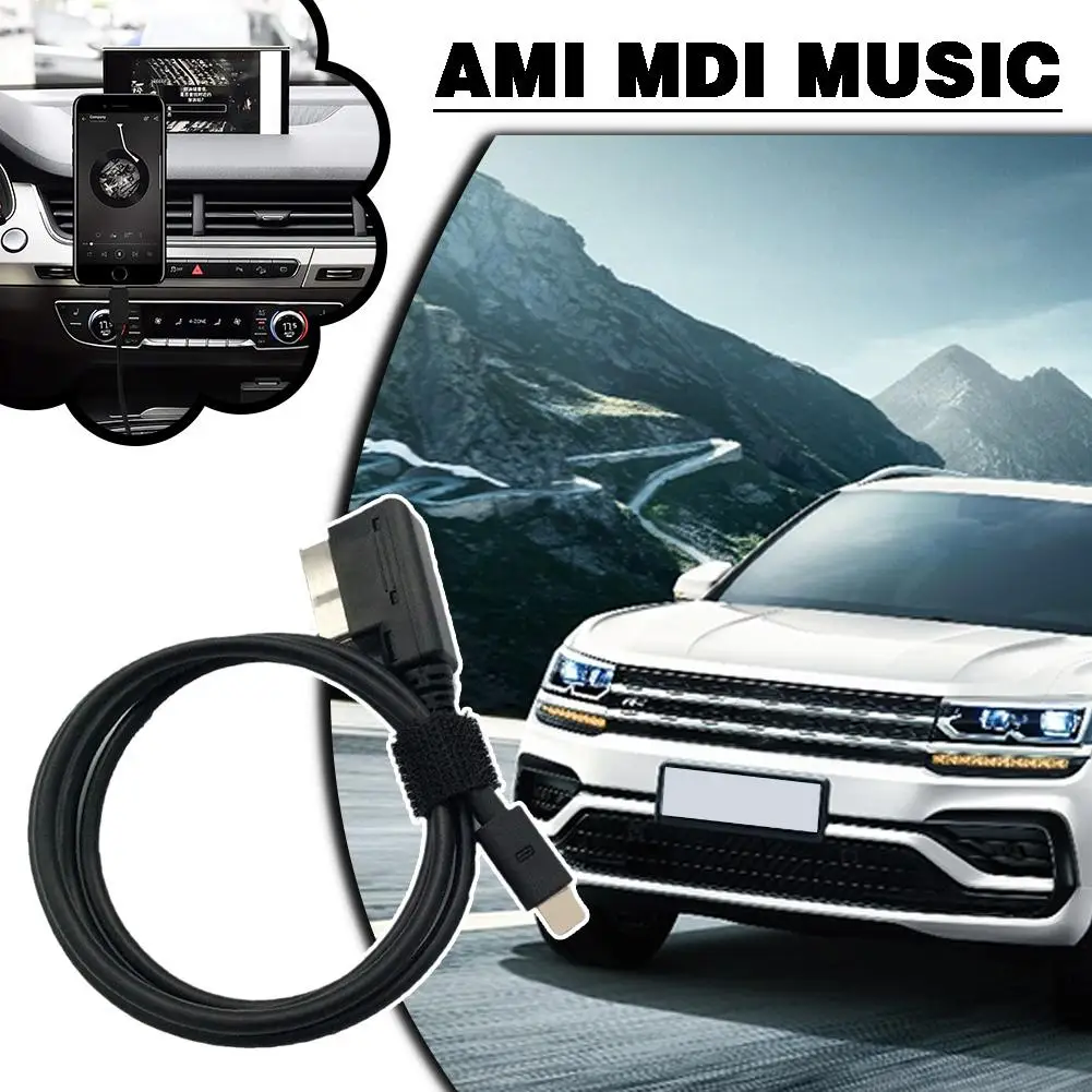 For Audi For VW MMI MDI Interface Music Adapter AMI Audio Cable Compatible For Iphone X 8 7 6S 6Plus Auto Parts A1E2 N1X4