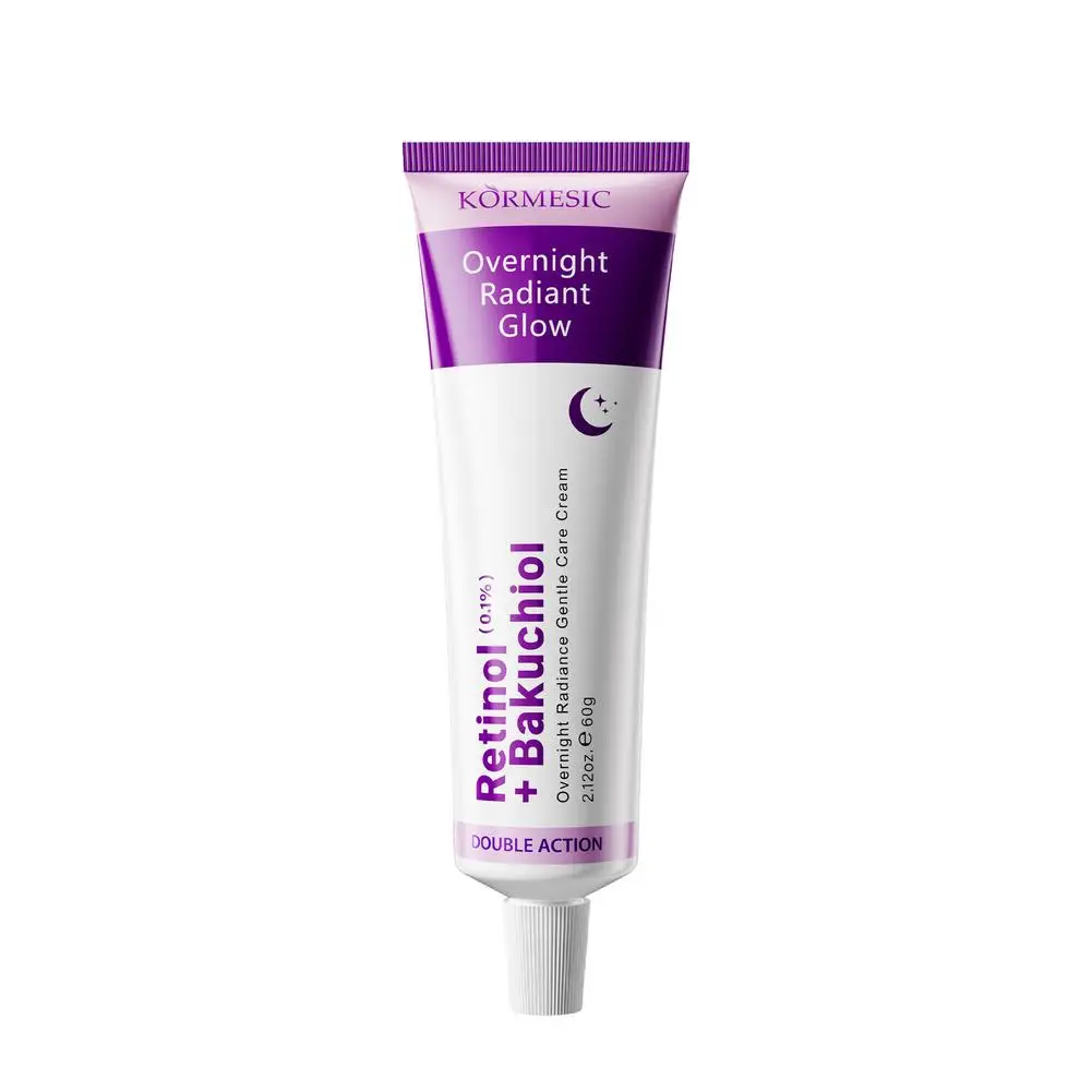 Retinol Body Cream Bakuchiol Overnight Gentle Care Moisturizer for Body Skin Hydration Firming Smoothing Silky Texture