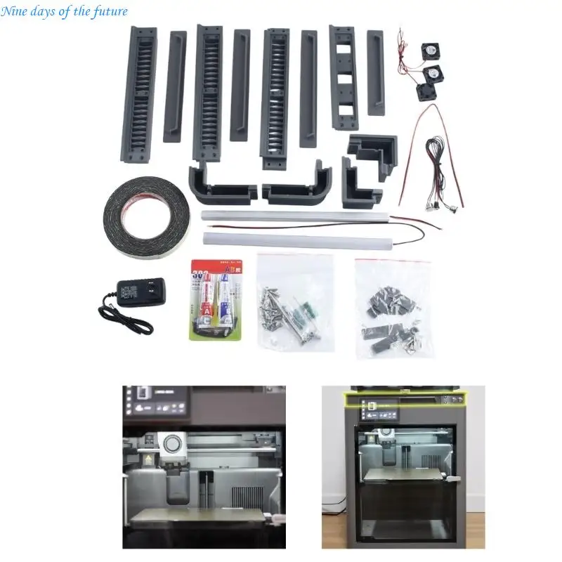 

Upgraded Heightening Stand Heat Dissipation Part for P2S 3D Printer Mount E65A