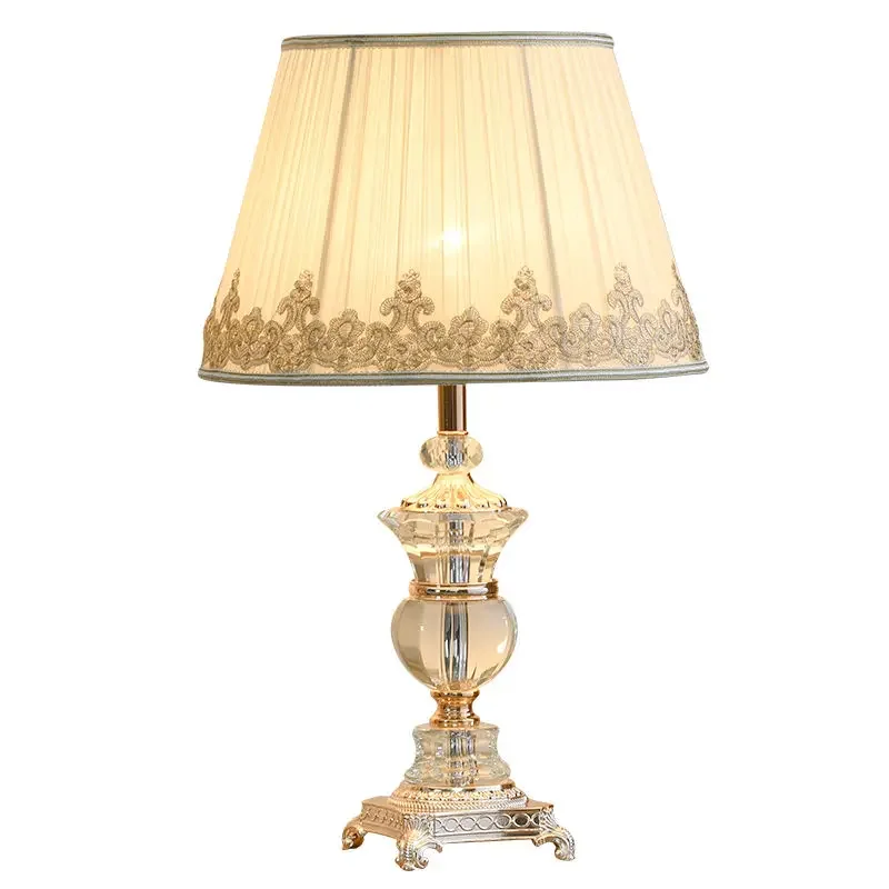 Retro Palace Crystal Table Lamp - Luxury Creative Design for Bedroom, Office, Hotel & Warm Ambience