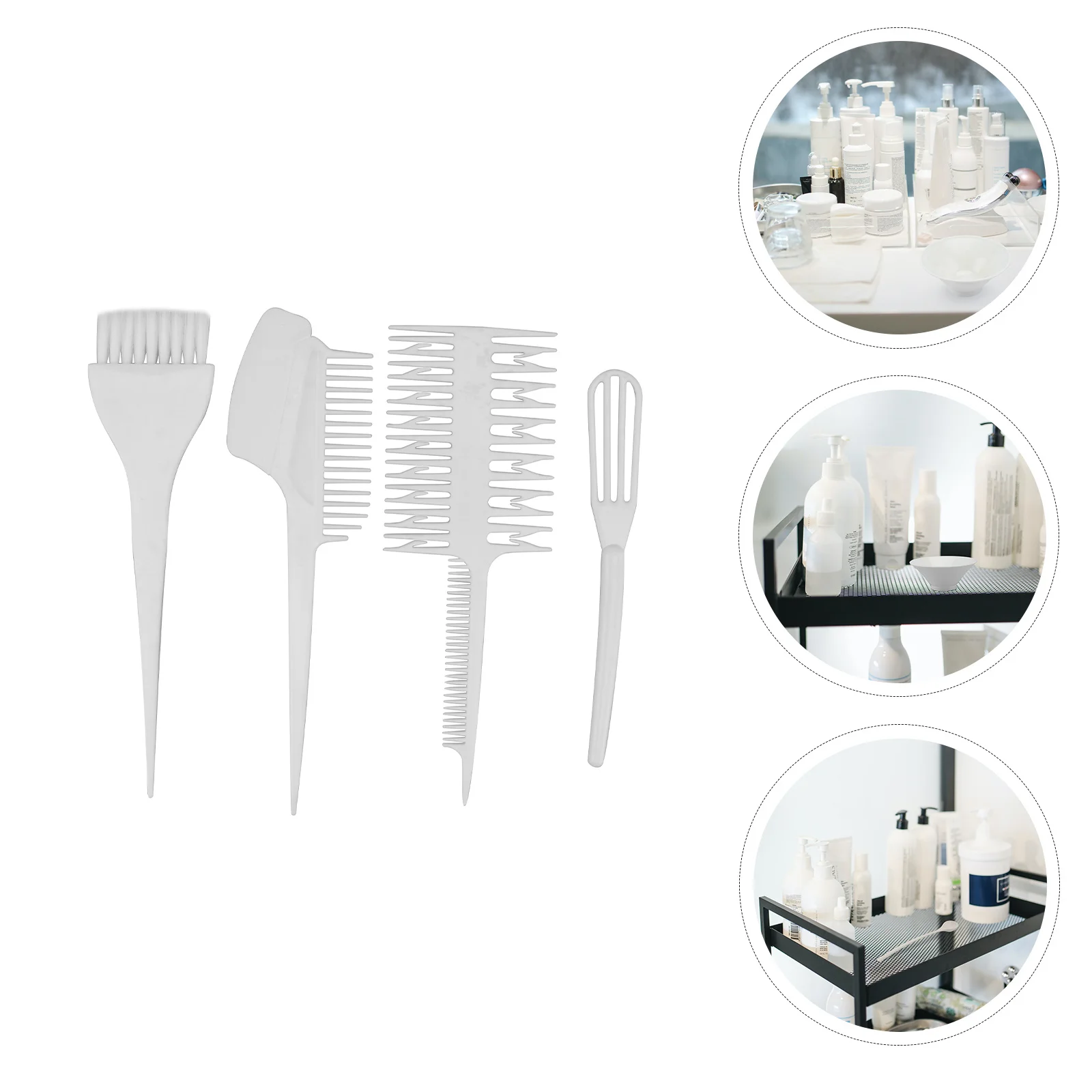 

6 шт. парикмахерский набор, практичные аксессуары для краски для волос, салон для домашнего использования, чаша для окрашивания волос, расческа, парикмахерская расческа