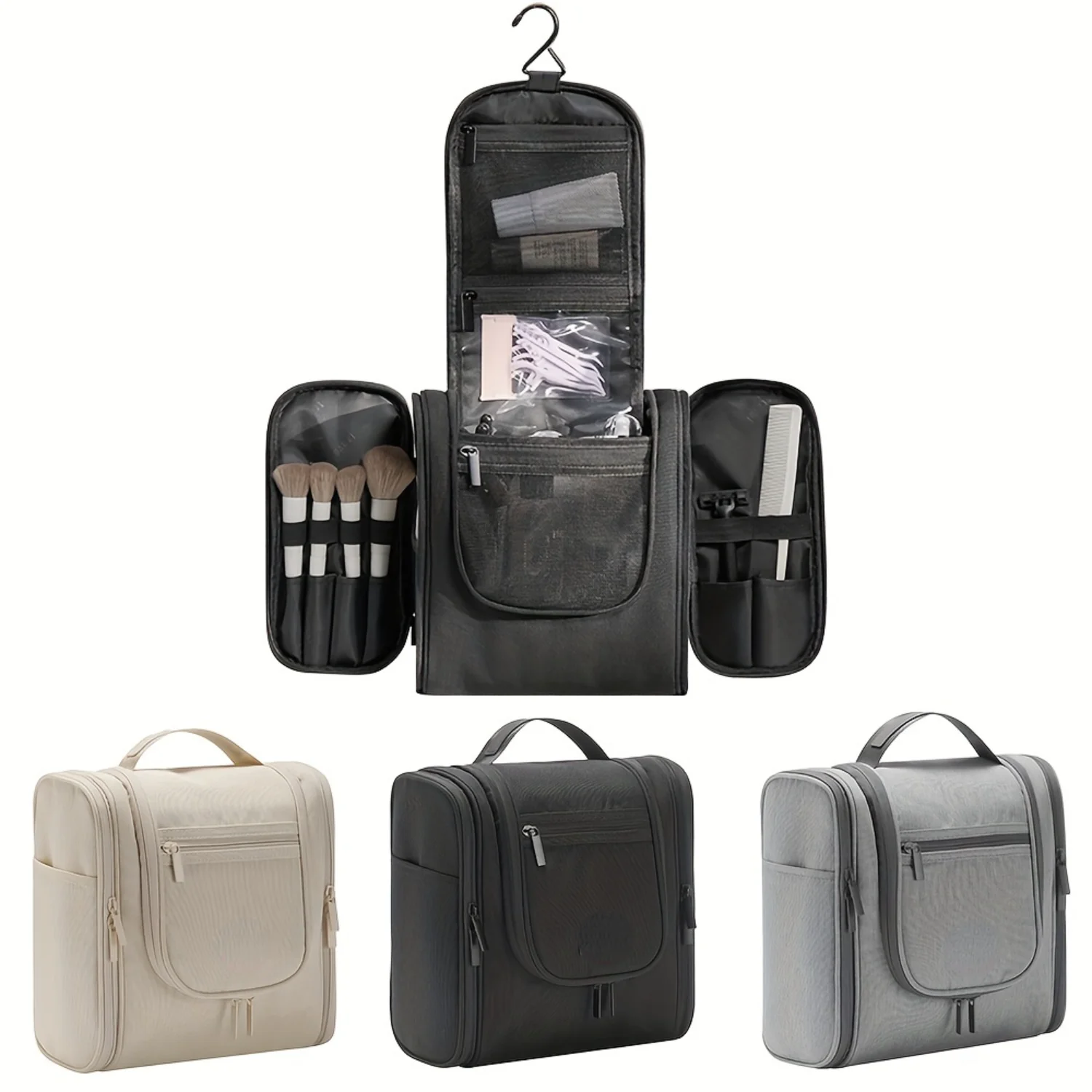 

Hanging Travel Toiletry Bag Makeup Bag Waterproof Cosmetic Bag Bathroom Shower Bag Kit for Men Women