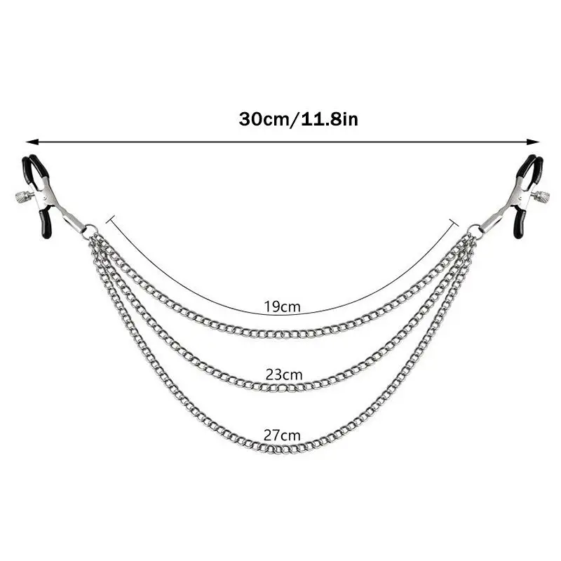 Multiple Colors Nipple Clip With Chain Stimulator Accessories Clitoris Clamps Slave Adult Games Body Clamps Bondage Nipple - view 6