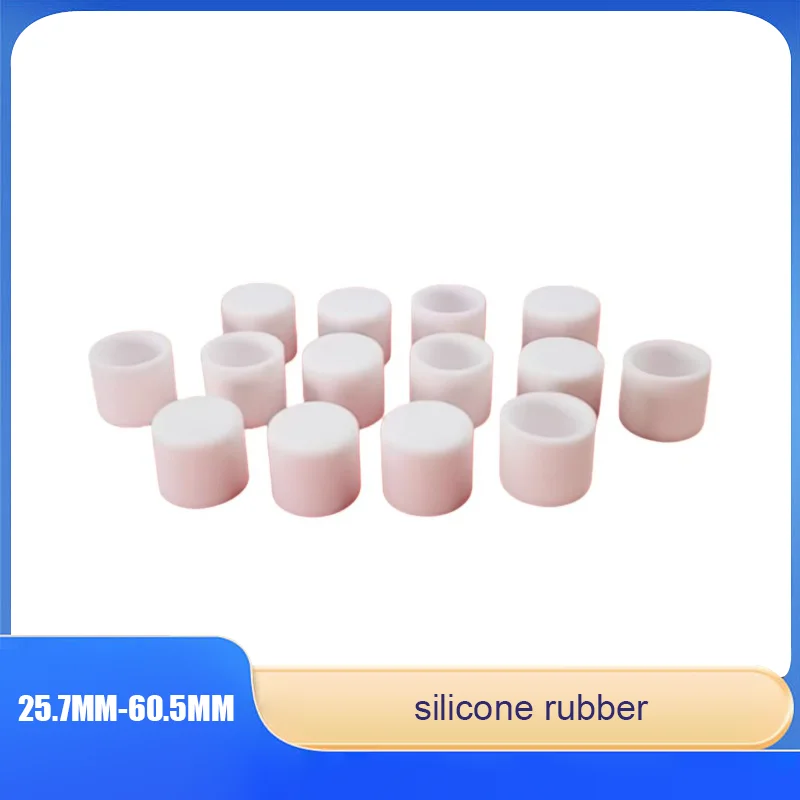 

25.7-60.5 White High-Temperature Resistant Industrial Silicone Rubber Plug Lndustrial Pipe Fitting Rubber Seal Plug