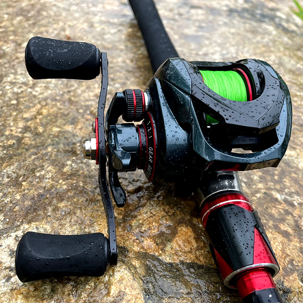 Imagem -06 - Batcasting-bass Fishing Reel com Freio Magnético Carretel Ultraleve Metal Max Drag 8kg