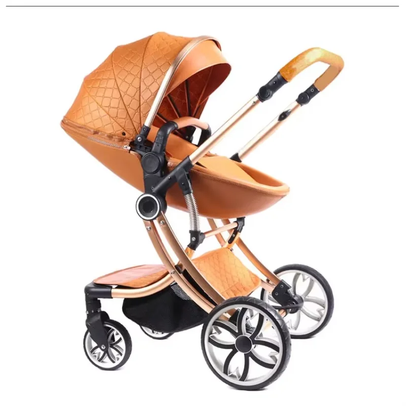 

Promotion luxury high landscape baby stroller lightweight buggy travel pram 2 in 1 baby stroller for sale