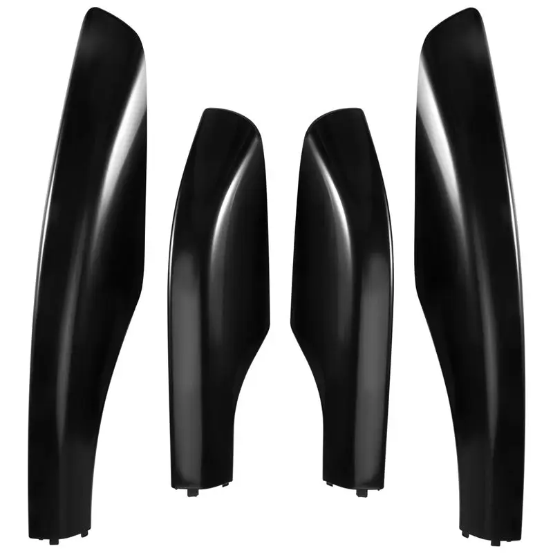 

A82U-4PCS Black ABS Car Roof Luggage Rack Rail End Cover Shell Protector Fit For Toyota Fortuner 2004-2014
