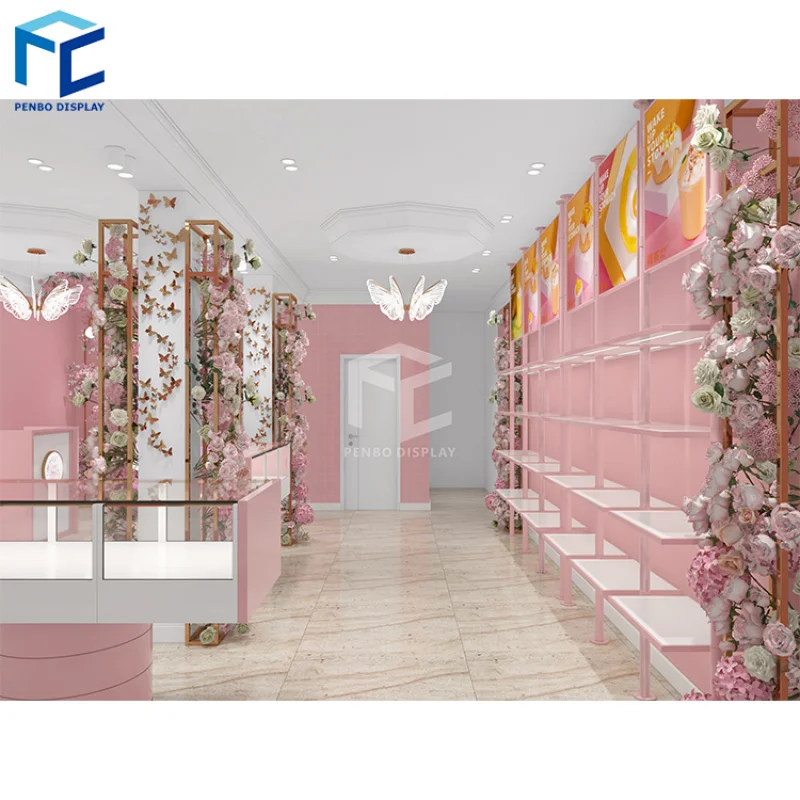 2025customized.Luxury Bakery Interior Display Showcase Design Dessert Bread Shop Furniture Sale