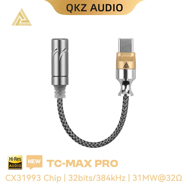 QKZ TC MAX Pro USB Type C To 3.5mm Headphone Amplifier Audio