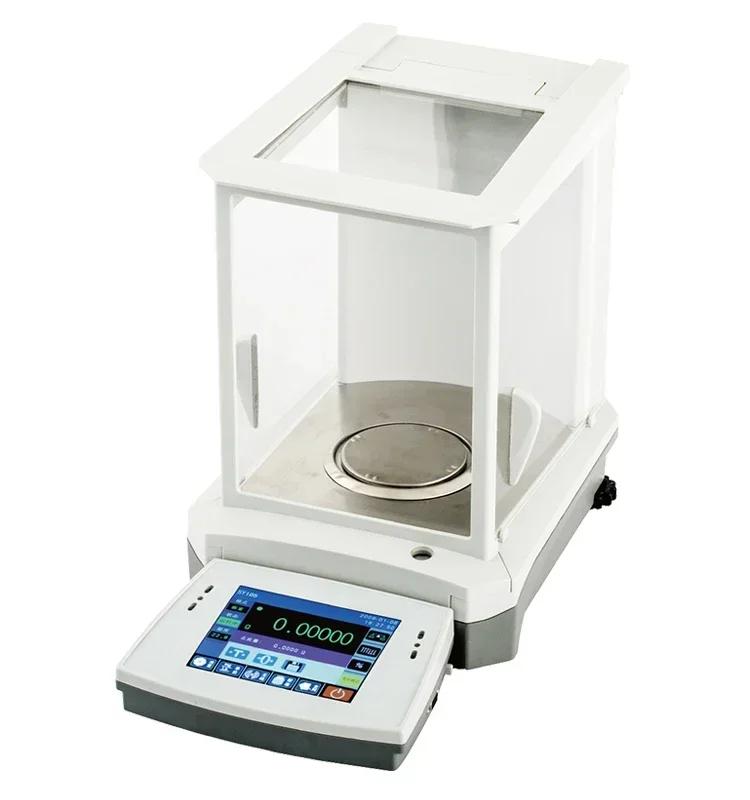 Lab Analytical Balance 0.0001g High Precision Electronic Scale Digital Weighing Scale Jewelry with Windshield Precision Balance