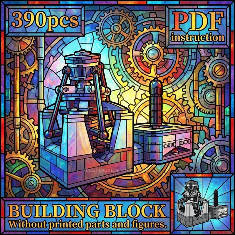 DIY STEM Science Experiment Mechanical Physics Gear Toy Building Bricks Set