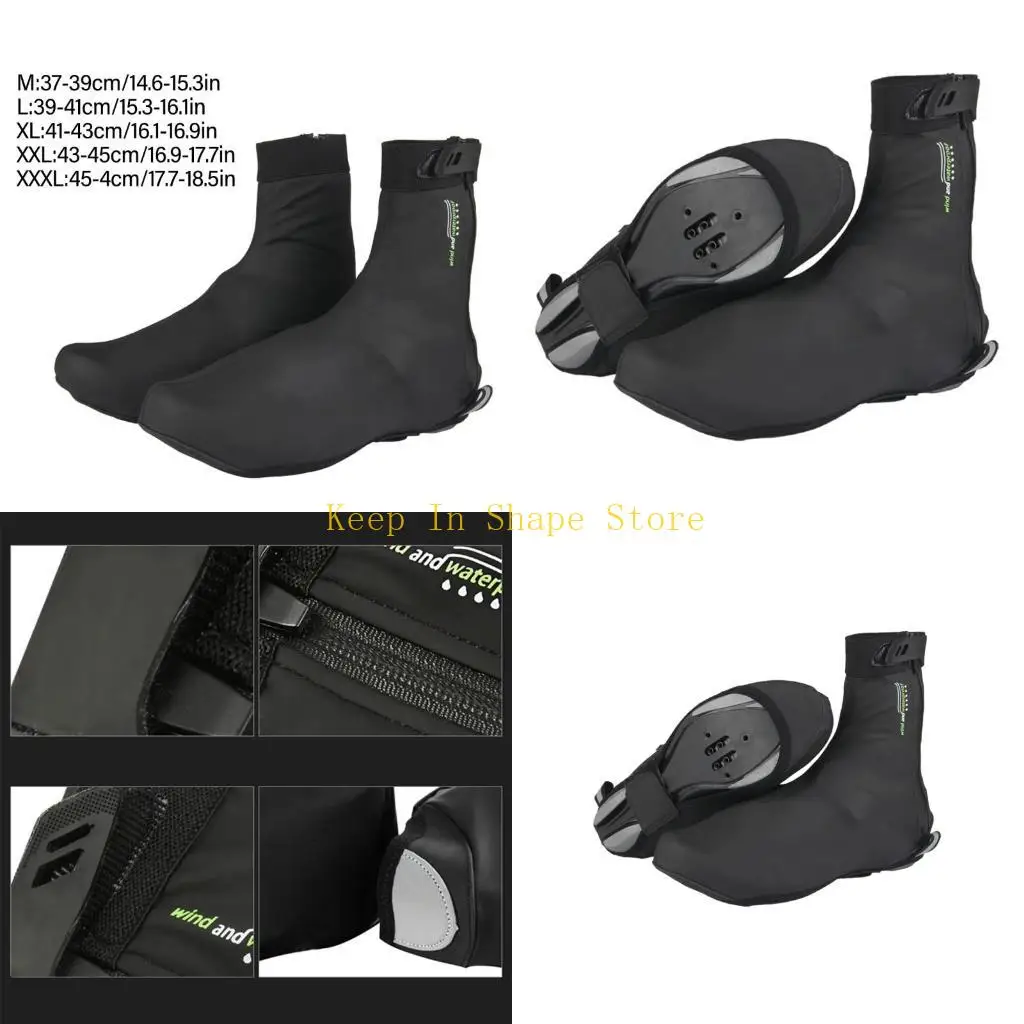 

U1JC Women Men Shoe Covers Running Rainproofed Cycling Overshoes Antiskid Overshoes