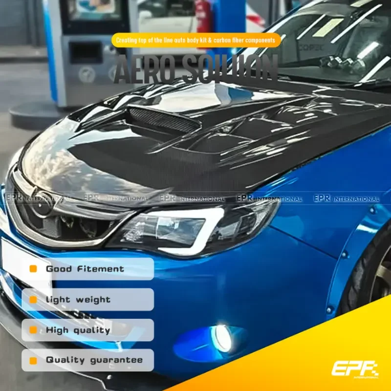 

For 2008-2014 Subaru Impreza GRB GVB STI VRS Type Hood | Vented Design for Cooling | High-Quality Aluminum/Carbon Fiber | Direct