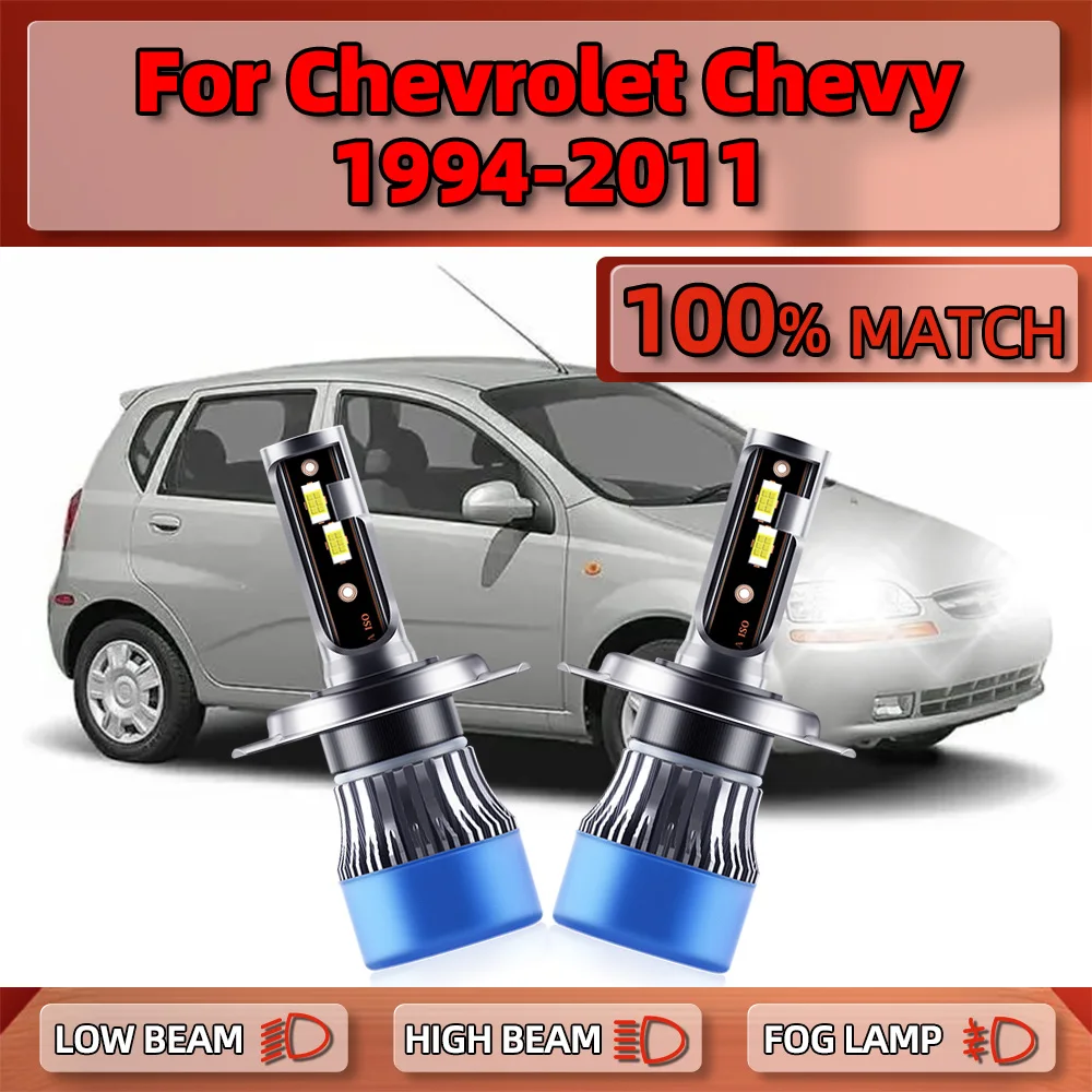 

Лампы для фар ближнего и дальнего света, 6000 лм, 1994 K, 12 В, для Chevrolet Chevy 2004-2005, 2006, 2007, 2008, 2009, 2010, 2011,